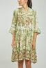 VESTIDO CORTO ESTAMPADO CORTE HORIZONTAL C/N M/3-4