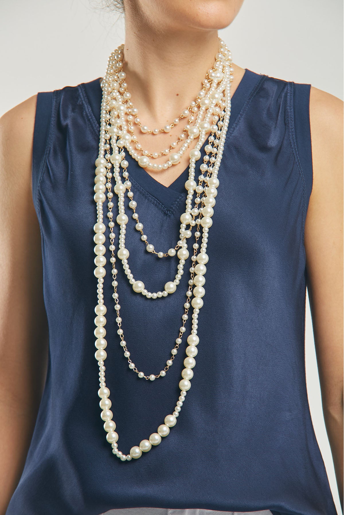 COLLAR VARIAS VUELTAS CADENA DORADA VARIOS TAMAÑOS