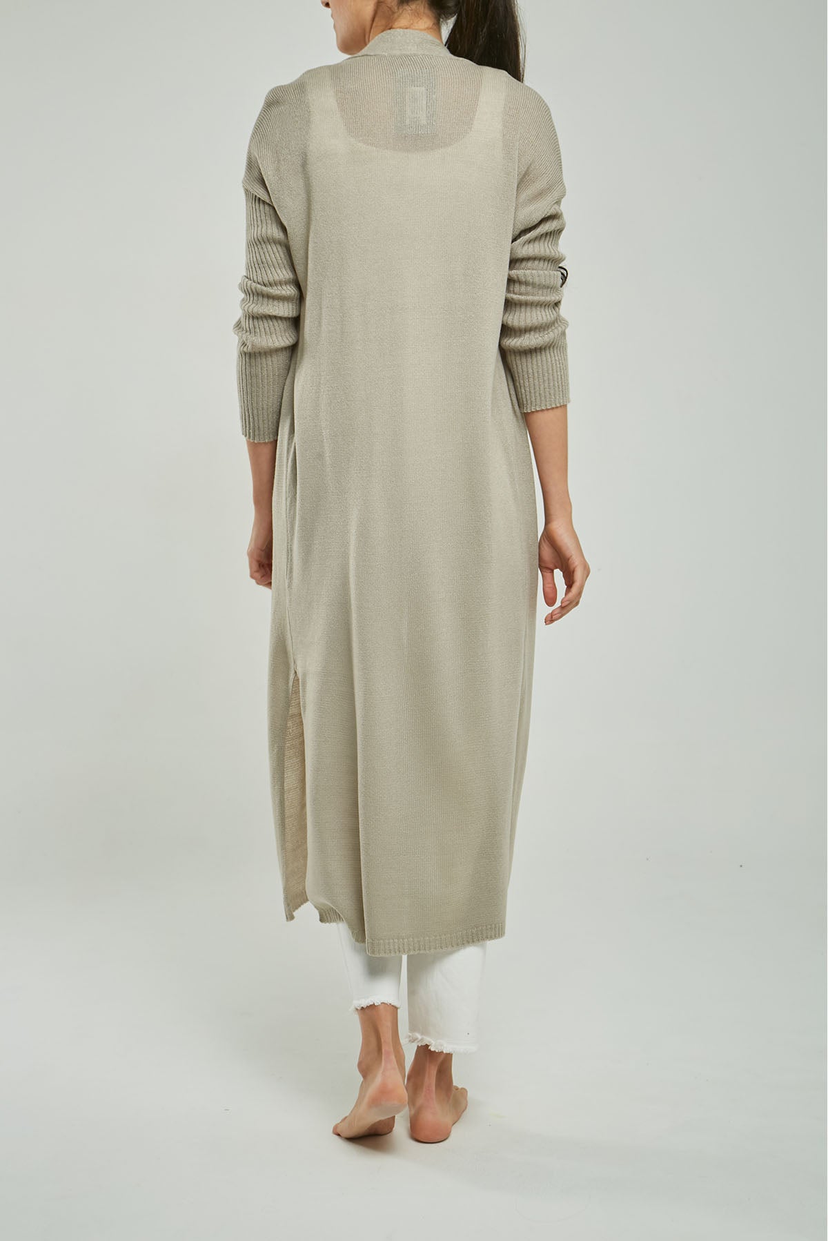 CARDIGAN TEJIDO LARGO M/L ACANA ABIERTO