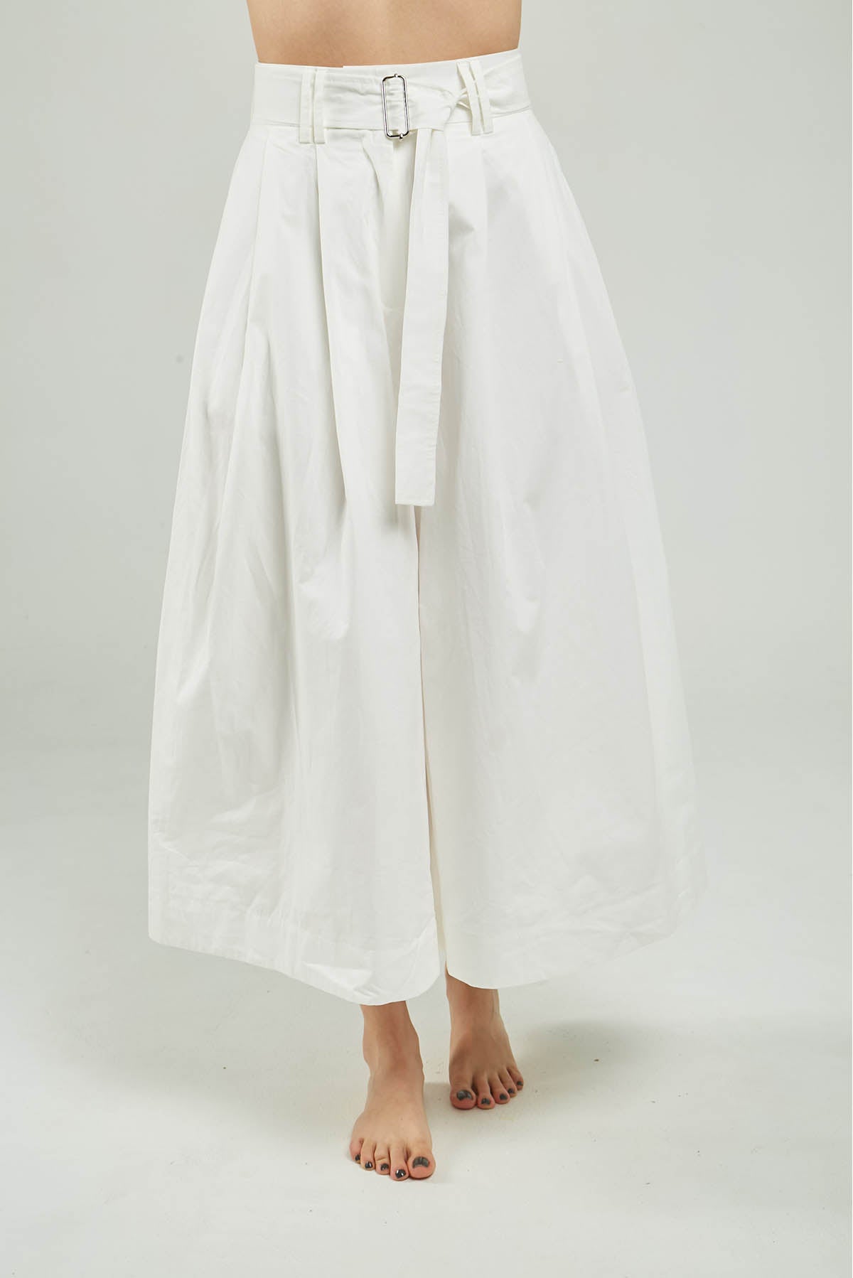 PANTALON PALAZO PRENSE ADELANTE  BOLSILLO OJAL CINTURON