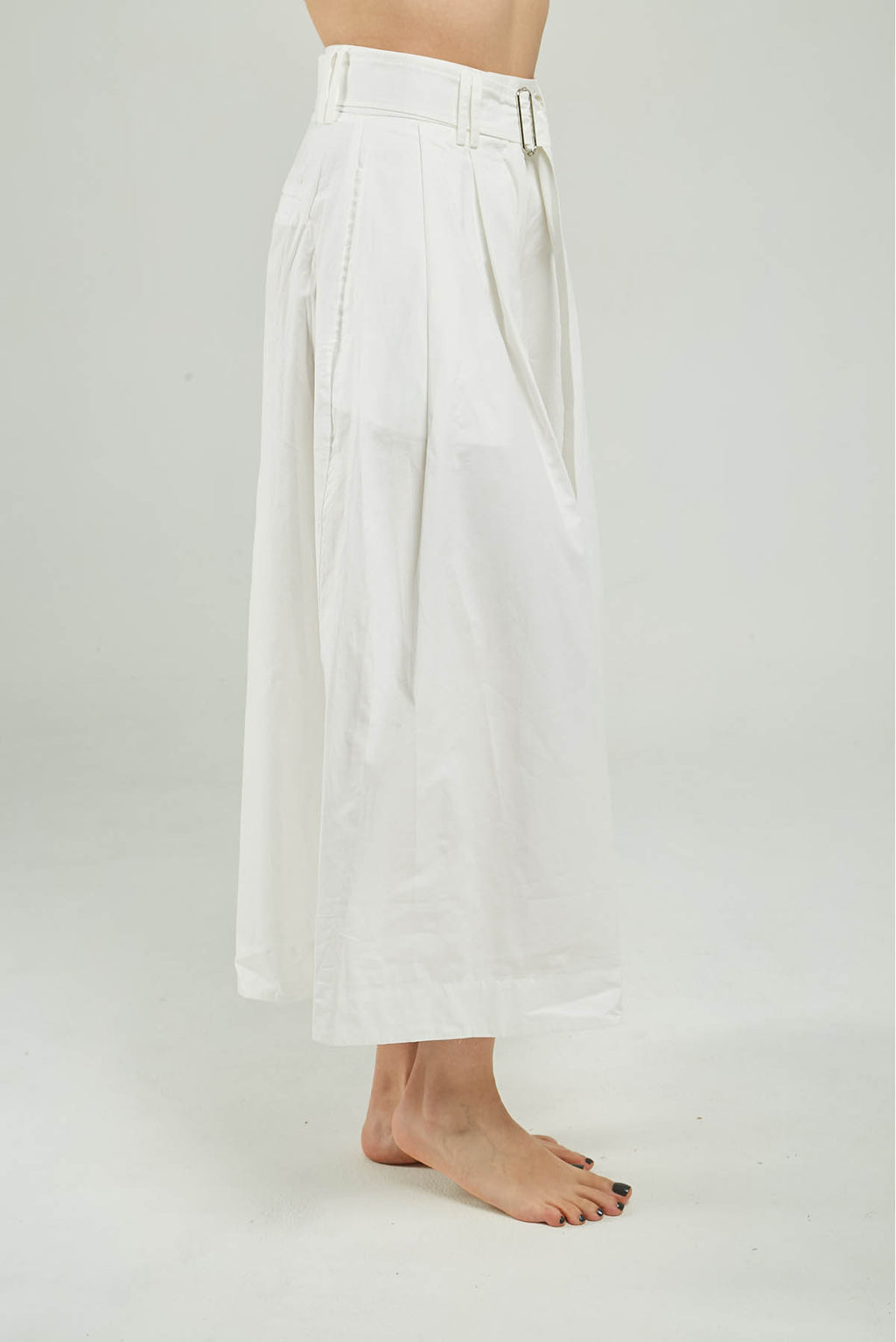 PANTALON PALAZO PRENSE ADELANTE  BOLSILLO OJAL CINTURON