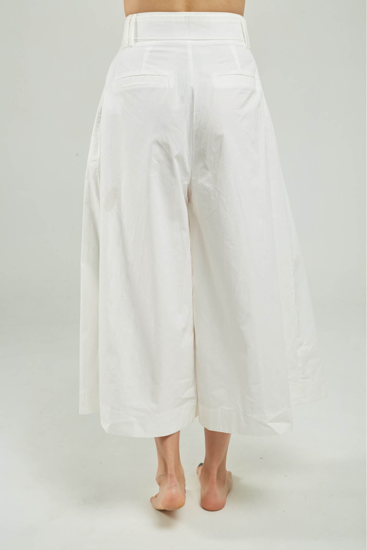 PANTALON PALAZO PRENSE ADELANTE  BOLSILLO OJAL CINTURON