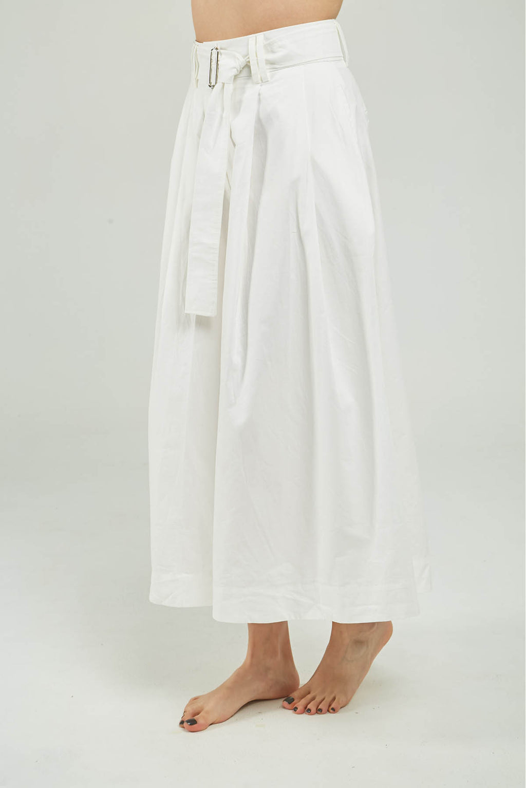 PANTALON PALAZO PRENSE ADELANTE  BOLSILLO OJAL CINTURON