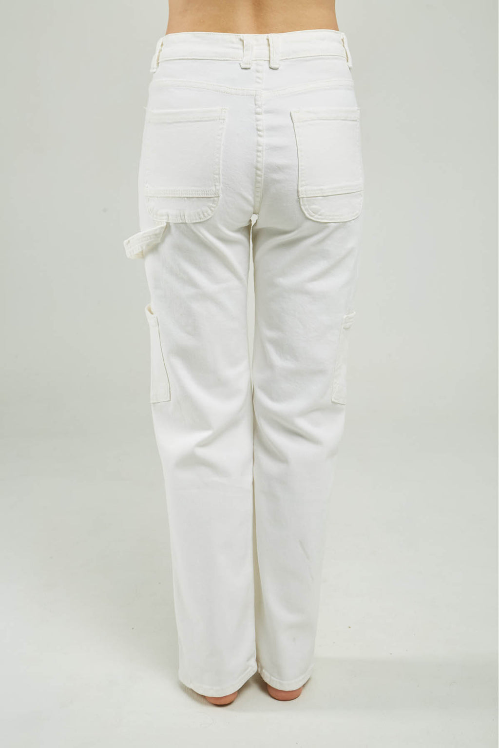 PANTALON DRIL BOLSILLO LADOS BOTA RECTA PASADOR BOLSILLO