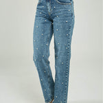 PANTALON JEAN PERLAS ADELANTE BOTA ANCHA