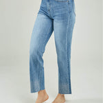 PANTALON JEAN CHISPAS BOTA RUEDO DESFLECADO
