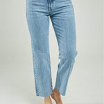 PANTALON JEAN CHISPAS ILERAS RUEDO DESFLECADO