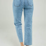 PANTALON JEAN CHISPAS ILERAS RUEDO DESFLECADO