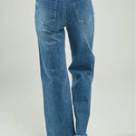 PANTALON JEAN CHISPAS ADELANTE  BOTA ANCHA DESFLECADO