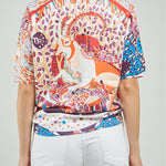 CAMISETA TEJIDA ESTAMPADA RENO ESTRELLA C/R M/C