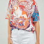 CAMISETA TEJIDA ESTAMPADA RENO ESTRELLA C/R M/C