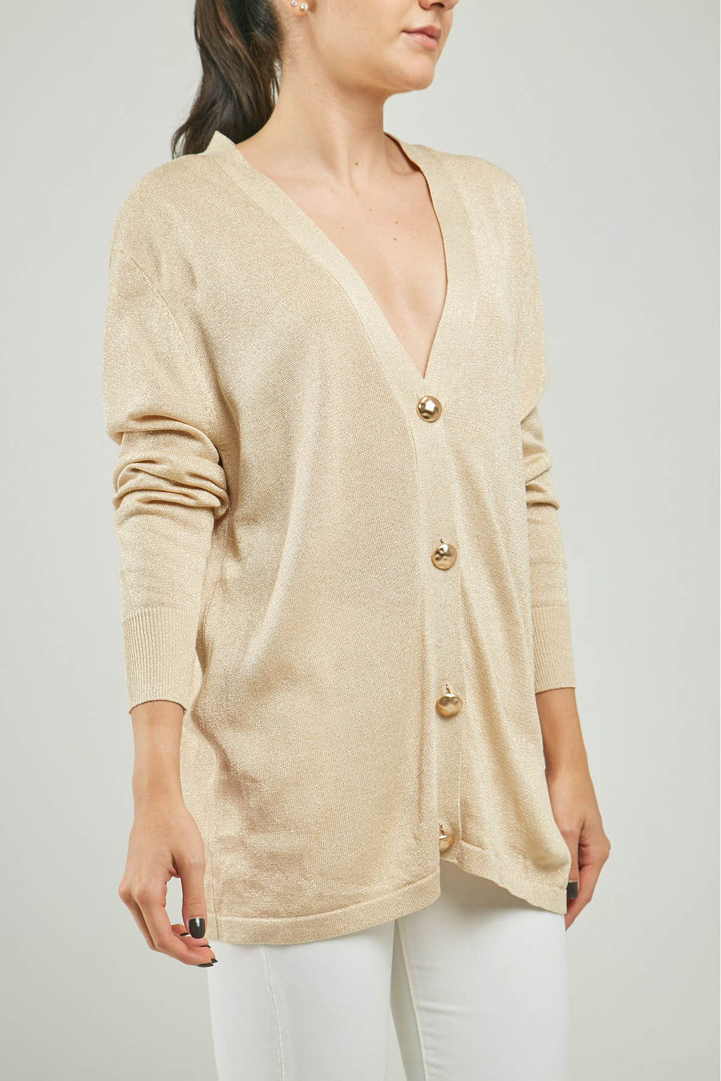 SACO TEJIDO LUREX BOTONES DORADOS C/V ML