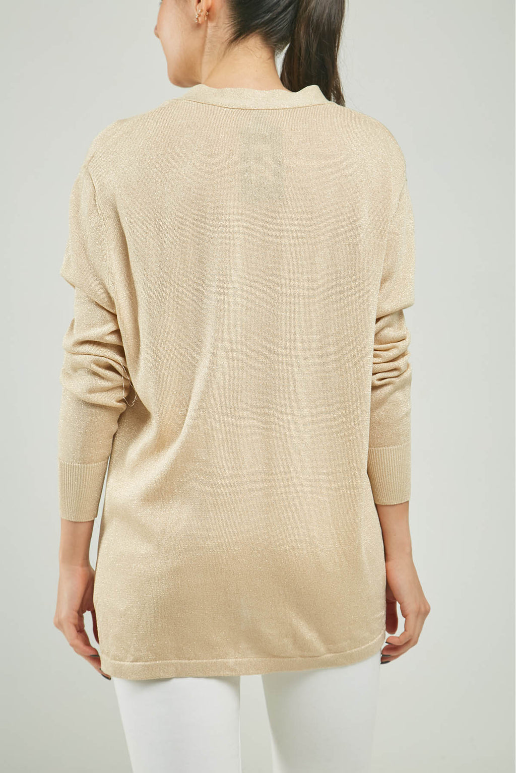 SACO TEJIDO LUREX BOTONES DORADOS C/V ML