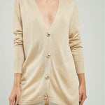 SACO TEJIDO LUREX BOTONES DORADOS C/V ML