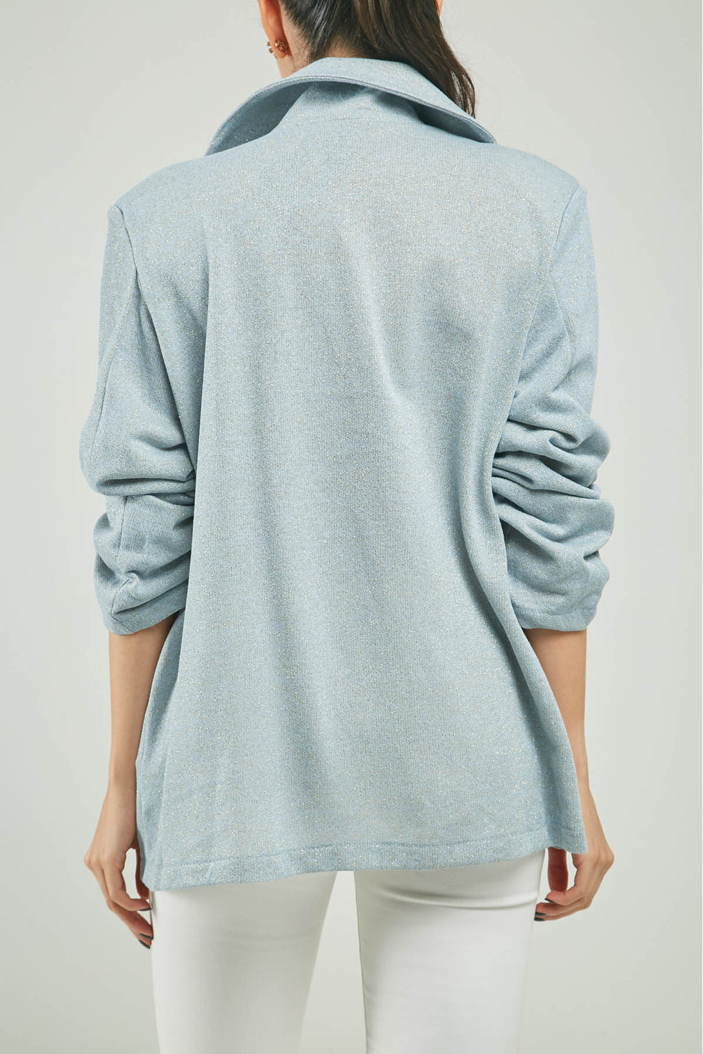 CHAQUETA LUREX TAPAS INFERIOR  DOS BOTONE CC ML