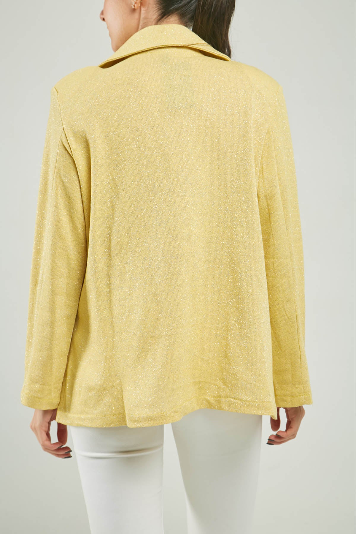 CHAQUETA LUREX TAPAS INFERIOR  DOS BOTONE CC ML