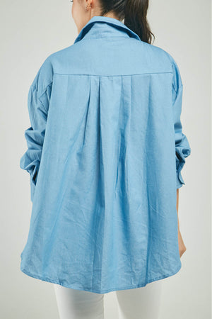 BLUSA BORDADO CALADO ADELANTE ARABESCO C/C M/L