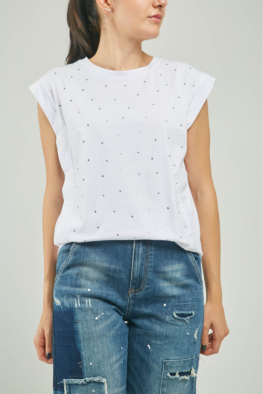 CAMISETA CHISPAS ADELANTE  INCRUSTACION LADO C/R MS