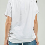 CAMISETA ESTAMPADO CORAZON GRANDE CAFE C/R M/C