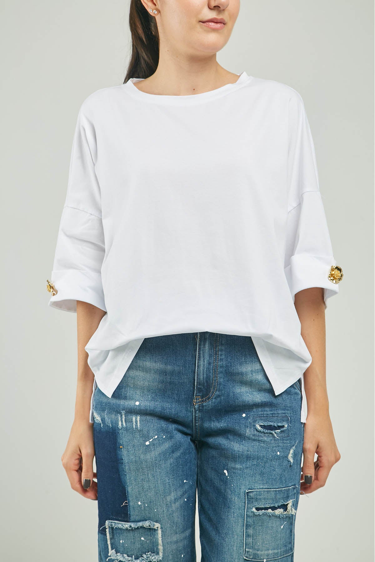 CAMISETA BASICA PRENDEDOR MANGAS C/R M/C