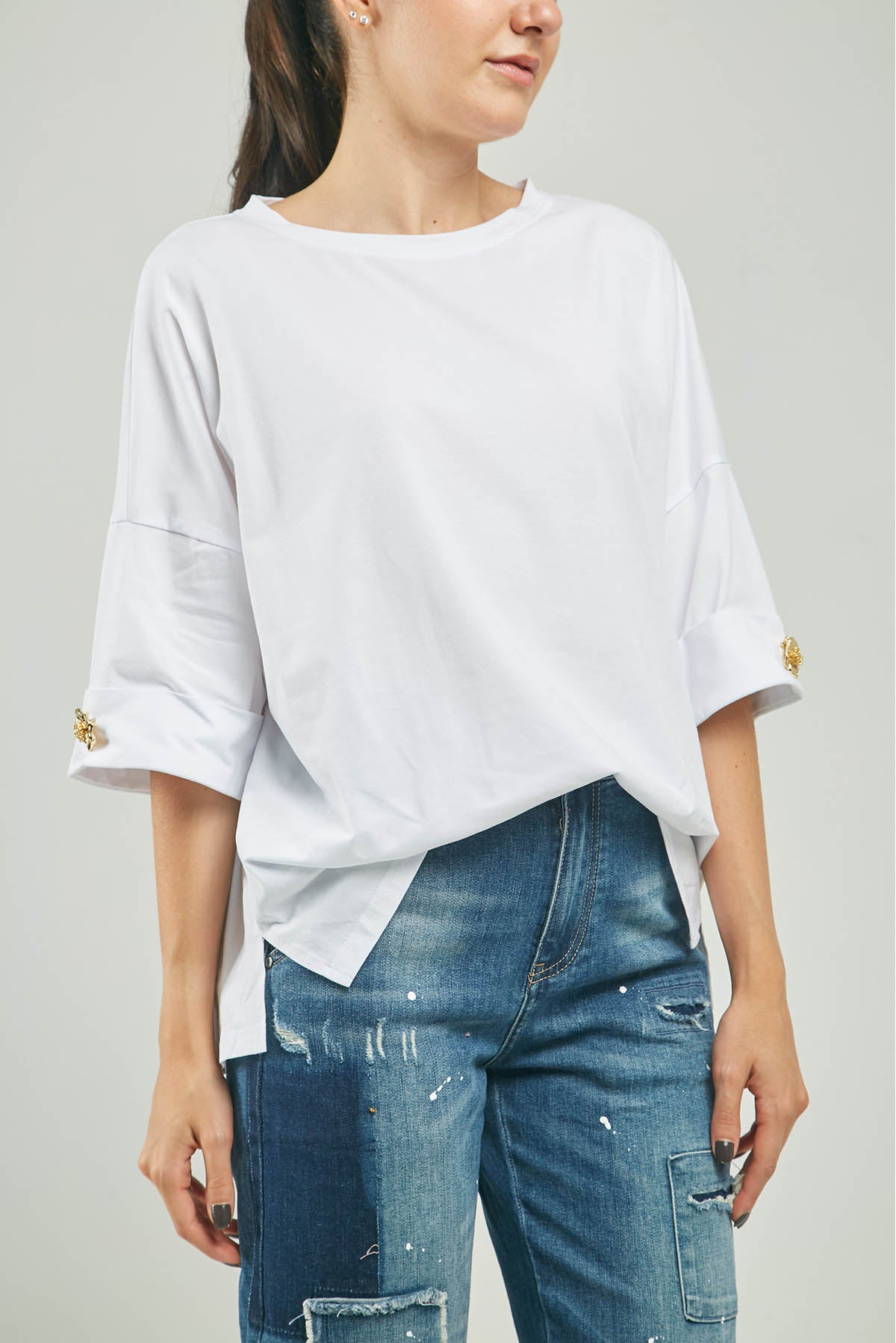 CAMISETA BASICA PRENDEDOR MANGAS C/R M/C