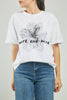 CAMISETA ESTAMPADO  FLOR NEGRA ADELANTE CANUTILLO  MC
