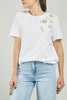 CAMISETA BORDADO PETALOS ADELANTE LADOS CANUTILLO C/R
