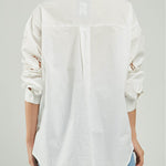 BLUSA HOJAS CALADAS MANGAS HOMBRO C/C M/L