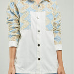 BLUSA BORDA/OJALI/ALMIL/MANG/BOLS C/C ML