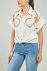 BLUSA BORDADA LANA CURVA ADELNTE  C/C MAMGA RODADA