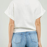 BLUSA BORDADA LANA CURVA ADELNTE  C/C MAMGA RODADA