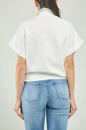 BLUSA BORDADA LANA CURVA ADELNTE  C/C MAMGA RODADA