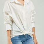 BLUSA BORDADOA HOJAS LENTEJUELAS CANUTILLOS  BORDE CUELLO