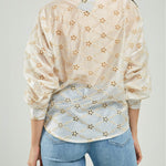 BLUSA OJALILLO FLORECITAS CUELLO NERU MANGA LARGA
