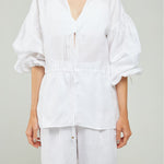 BLUSA LINO ABIERTA JARET CINTURA PECHO M/L RESORTE