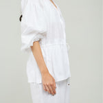BLUSA LINO ABIERTA JARET CINTURA PECHO M/L RESORTE