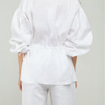 BLUSA LINO ABIERTA JARET CINTURA PECHO M/L RESORTE