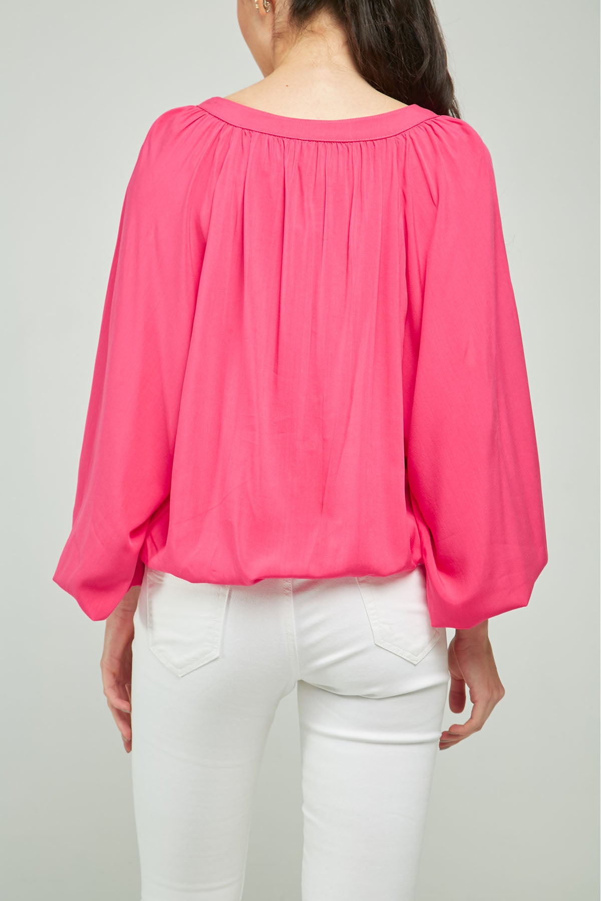 BLUSA CUELLO V PROFUNDO M/L BONBACHA RESORTE JARETA