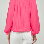 BLUSA CUELLO V PROFUNDO M/L BONBACHA RESORTE JARETA