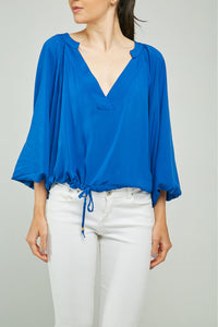 BLUSA CUELLO V PROFUNDO M/L BONBACHA RESORTE JARETA