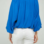 BLUSA CUELLO V PROFUNDO M/L BONBACHA RESORTE JARETA