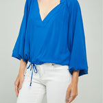 BLUSA CUELLO V PROFUNDO M/L BONBACHA RESORTE JARETA