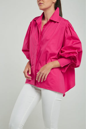 BLUSA PERILLA ESCONDIDA PUÑO AMARRAR CORTO ATRA