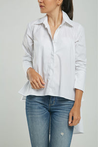 BLUSON CORTE LADOS COLA PERILLA ESCOND CUELLO CAMISERO