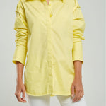 BLUSA BORDE PESPUNTE DESFLECADO PERILLA ESCONDIDA  CC