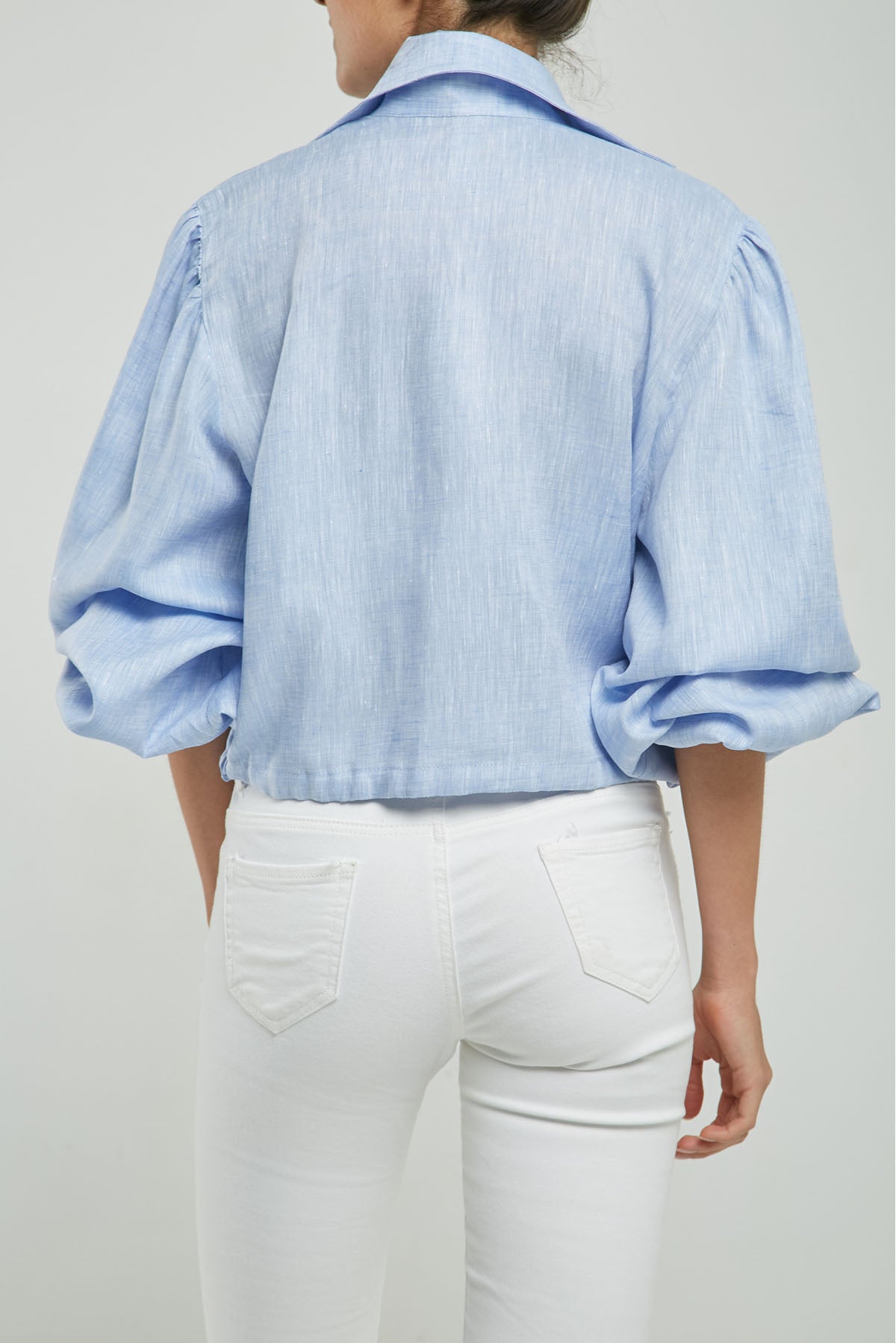 BLUSA LINO PERILLA ESCOND JARET RESORTE PUÑO