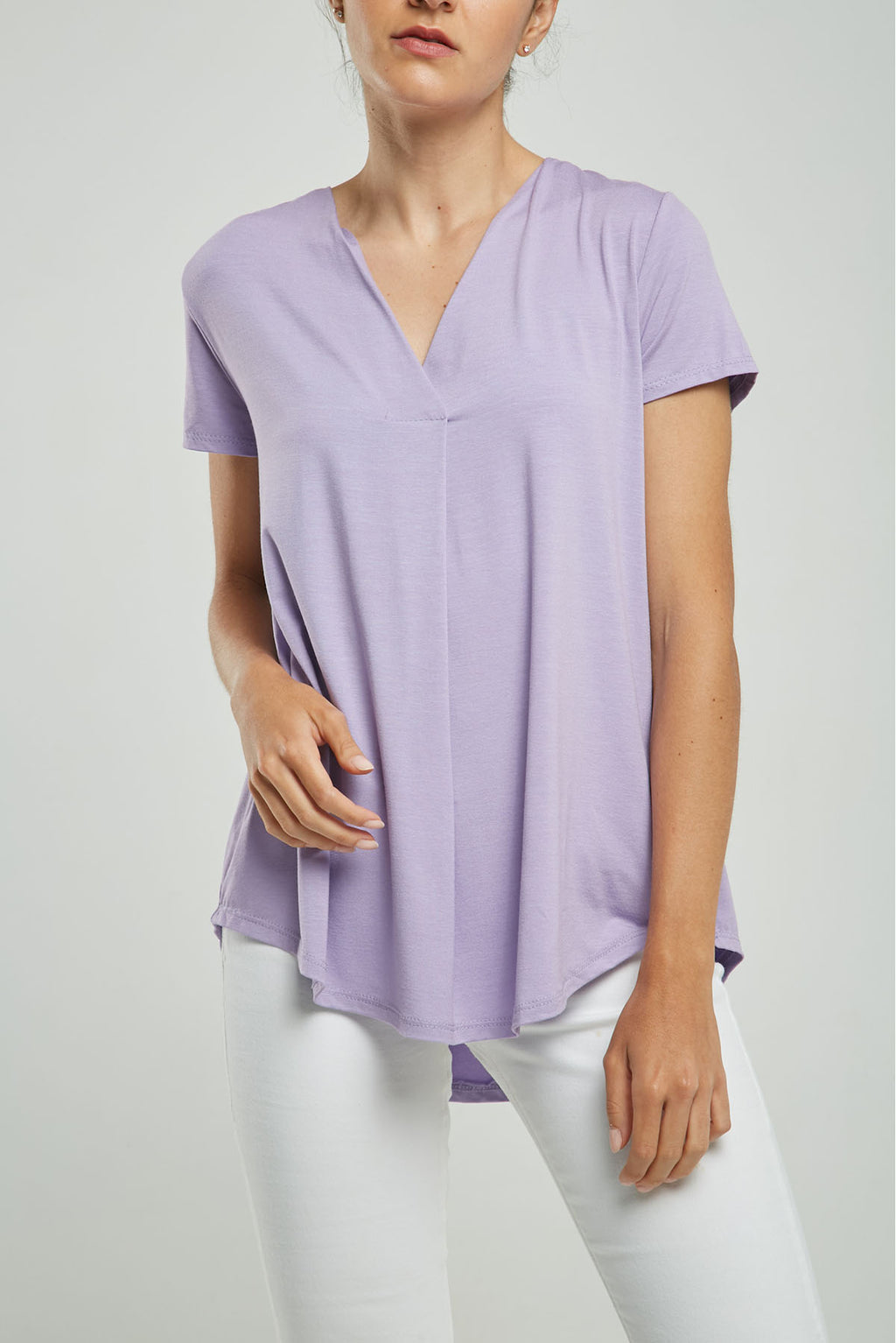 CAMISETA CUELLO V PRENSE M/C CURVA RUEDO