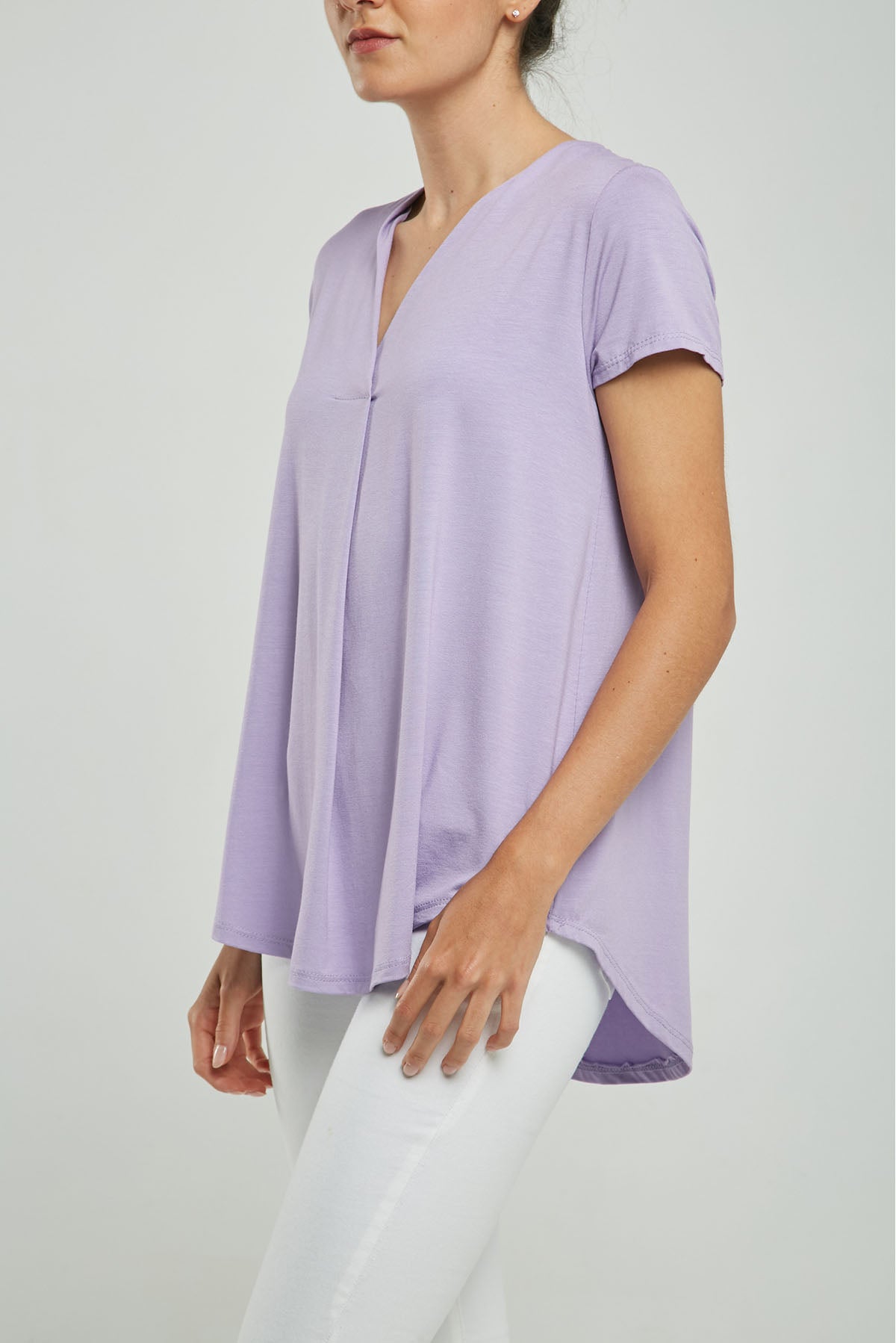 CAMISETA CUELLO V PRENSE M/C CURVA RUEDO