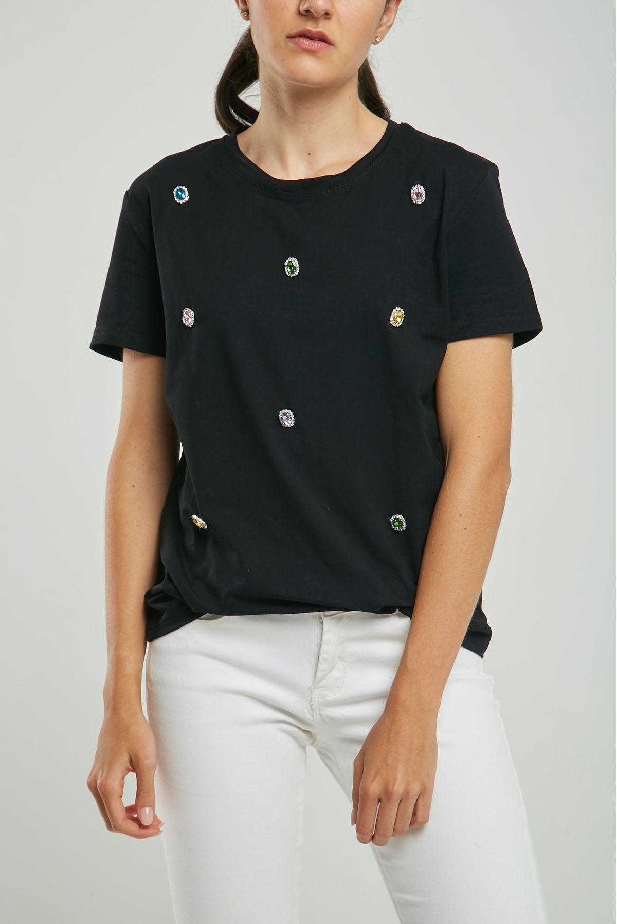 CAMISETA PIEDRAS ADELANTE COLORES C/R MANGA CORTA