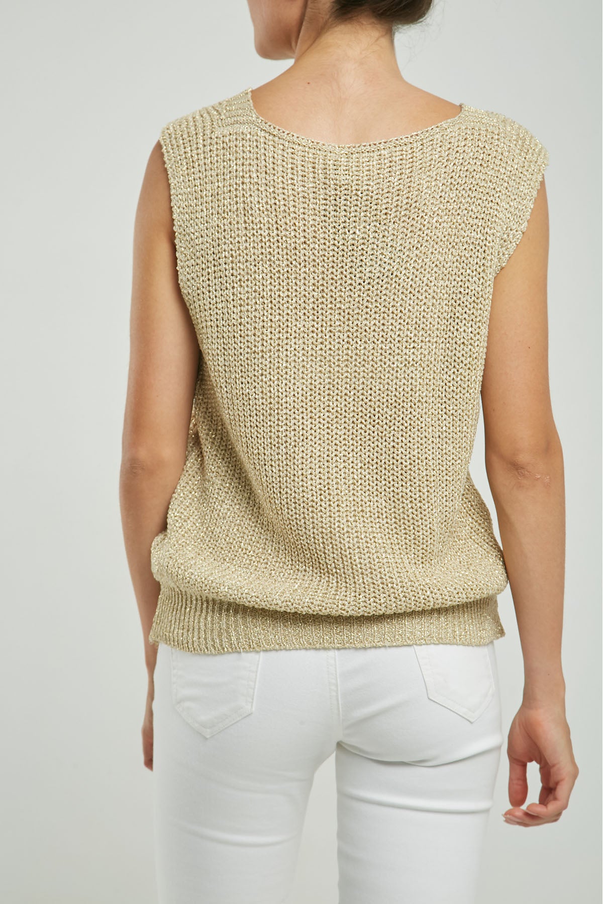 CAMISETA TEJIDO GRUESO LUREX MANG/SISA C/V